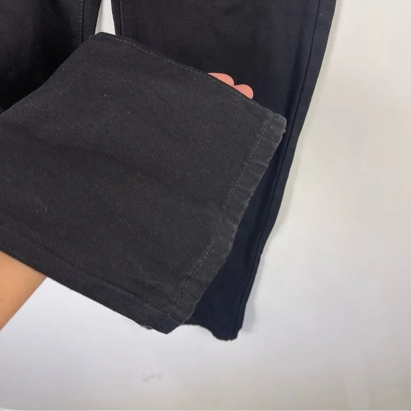 NEW RSQ Black Distressed High Rise Baggy Jeans Straight Leg Women's Size 23 - Picture 4 of 10